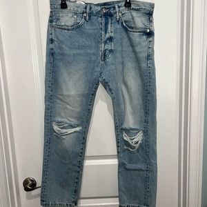 Divided Slim Cropped Coupe Etroite 3/4 Jeans, Sz 33